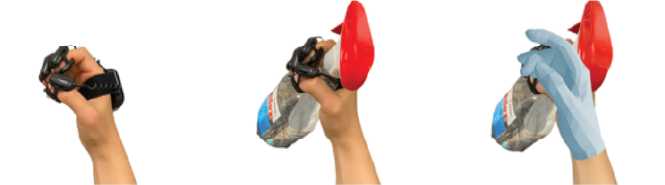 Air Glove Atlas hand-pose reconstruction bottom examples