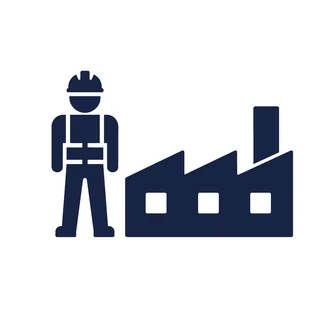 Industrial remote work icon