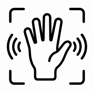 Hand-motion capture pictogram