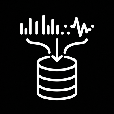 Raw data collection pictogram